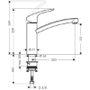 Picture of Hansgrohe Focus baterija za sudoperu