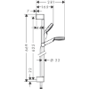 Picture of Hansgrohe Crometta klitna šipka set 1jet UN 0.65 m