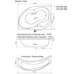 Tehnički crtež Desna kada sa oblogom
