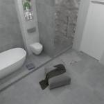 Geometrijska pločica za terasu siva