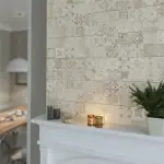 Vintage motiv pločica siva