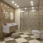 Keramička pločica sa mozaikom u braon tonovima