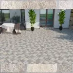 Imitacija kamena mat pločica siva