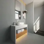 Siva keramička pločica sa reljefnim uzorkom