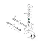 Zidna slavina za kadu sa prebacivačem