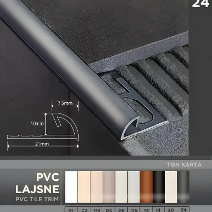 En Lajsna 24 Antracit Siva 10mm En Lajsna 24 Antracit Siva 10mm