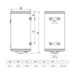 Vertikalni bojler 50 litara