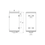 Vertikalni bojler 80 litara