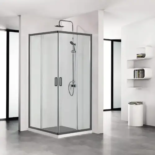 Tuš kabine I naa1142 crna kvadratna 