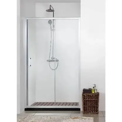 Naa 6121 Klizna Vrata Silver 160x195  Vrata za tuš kabinu I 160-silver