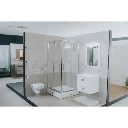 Fonte S241 Tuš Kabina Srebrna Providna 90x90 Tuš kabine I Srebrna providna 90x90