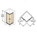 X1 Kvadratna Kabina 80x80x200