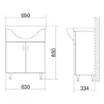 Bela keramička lavabo ploča