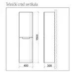 Kupatilski ormarić Mirjana police