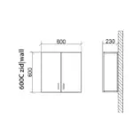 Standard Ormarić za Stvari Zidni 600C