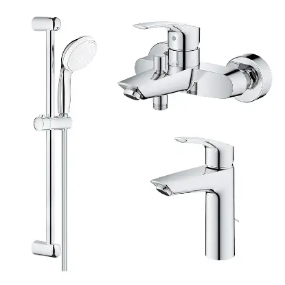 Eurosmart Set (slavina za lavabo, slavina za kadu i klizna šipka) Pack Bundle Eurosmart Set (slavina za lavabo, slavina za kadu i klizna šipka) Pack Bundle