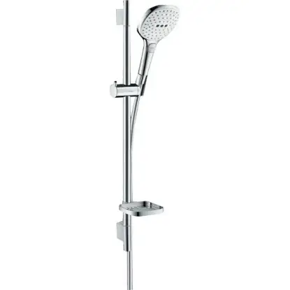 Raindance Select E 120 Tuš Set sa Ručicom, Crevom i Kliznom Šipkom 0.65m White/Chrome 26620400 Raindance Select E 120 Tuš Set sa Ručicom, Crevom i Kliznom Šipkom 0.65m White/Chrome 26620400