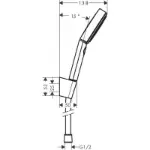 tuš ručica 24302000 hansgrohe hrom