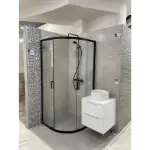 Vernis tuš set sa ručnim tušem crni