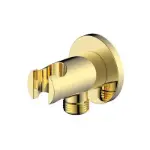 zlatni zidni priključak sa držačem tuša