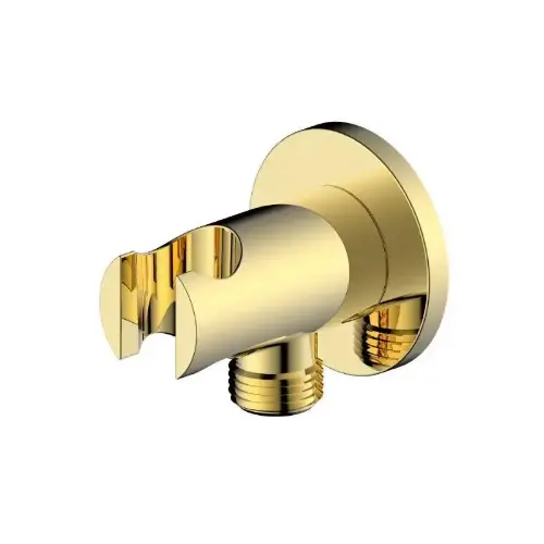 zlatni zidni priključak sa držačem tuša