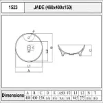 beli keramički nadgradni lavabo