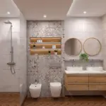 Zidna pločica tople boje sa uzorkom