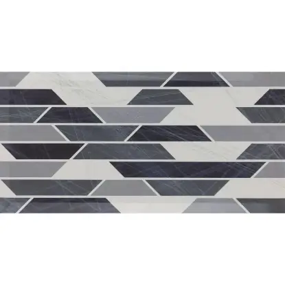 Decor Web Faset Grey 25x50 – geometrijski dizajn Zidna pločica Web Faset Grey 25x50