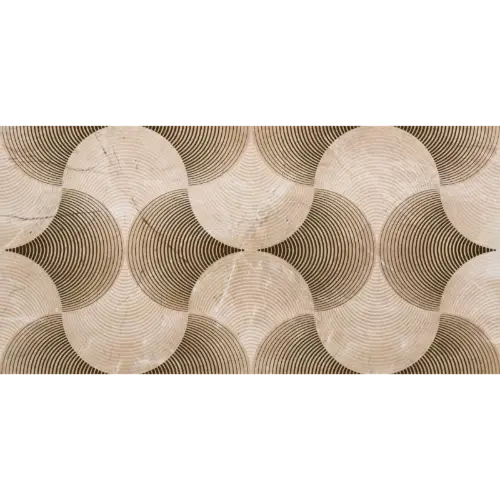 Geometrijska zidna pločica u braon tonovima