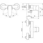Ceraplan III Slavina za Tuš Kabinu