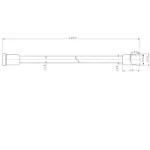 Tuš crevo FS8125HS zlatno