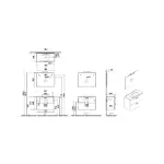 Ormarić sa Lavaboom 80 cm Golden Oak 67777