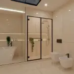 Elegantne bež pločice velikog formata za enterijer