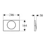 Tipka za aktiviranje vodokotlića Geberit