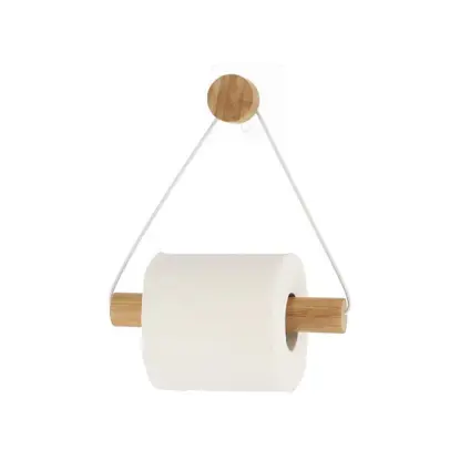 Tendance Držač Toalet Papira Samolepljivi 19x18,3x4 CM Bambus/bela 91047100 Tendance Držač Toalet Papira Samolepljivi 19x18,3x4 CM Bambus/bela 91047100