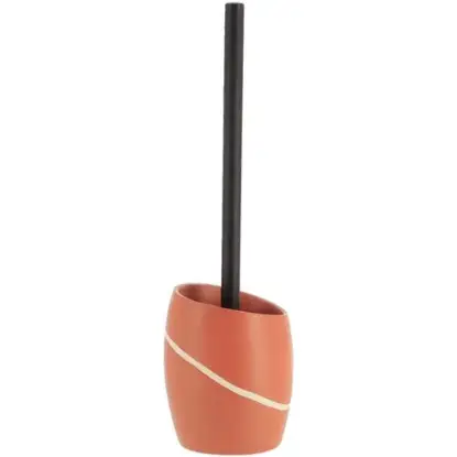 Tendance poliresin četka za WC – terakota dizajn Tendance WC četka terakota boje sa crnom drškom
