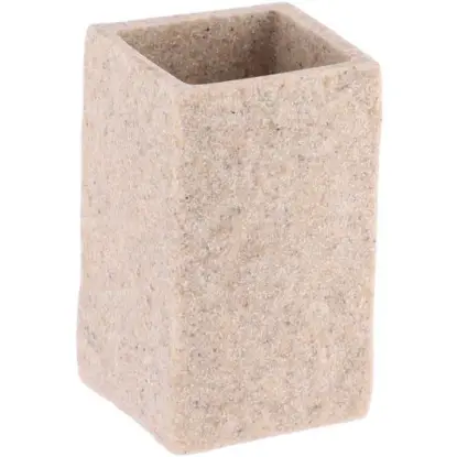 Tendance Čaša za Četkice 10,5x6,3x6,3 cm Poliresin Natural 61120104 Tendance Čaša za Četkice 10,5x6,3x6,3 cm Poliresin Natural 61120104