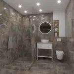 Tamna pločica sa šarama kamena