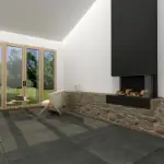 Tamna betonska pločica za hodnik