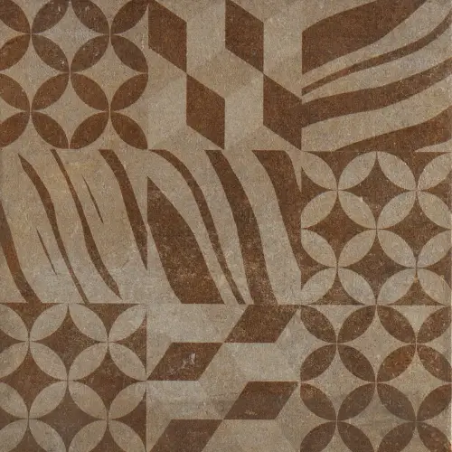 Dekor pločica braon 33x33