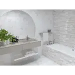 Pravougaone listele bijele pločice
