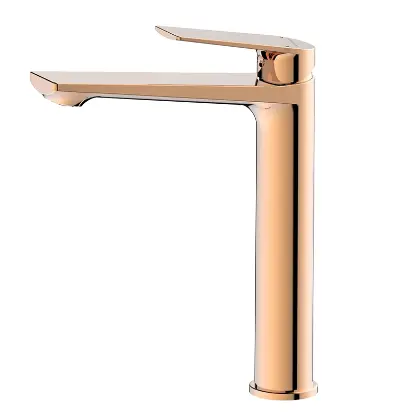 Slavine za lavabo - Emma Oro Rosa Visoka Baterija Slavine za lavabo - Emma Oro Rosa Visoka Baterija