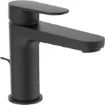 Mat crna baterija za lavabo Cerafine