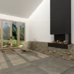 Pločica za hodnik sivog betonskog stila