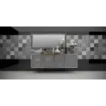 Sjajna keramička pločica bela