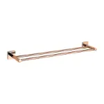 Dvostruki držač peškira rose gold