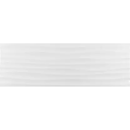 White Mat Onda 25x75 4762 White Mat Onda 25x75 4762