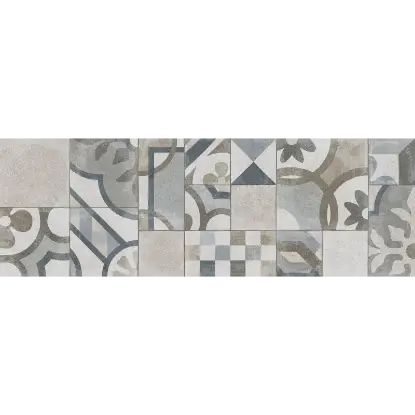 Corona Patchwork Grey 25,5x75,5 4715 Corona Patchwork Grey 25,5x75,5 4715