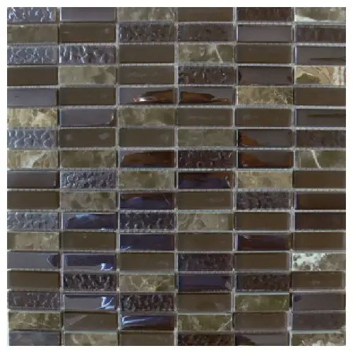 Zidne mozaik pločice Natura Brown 30x30