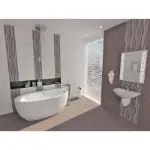 Zidne pločice sivo-grafitne nijanse